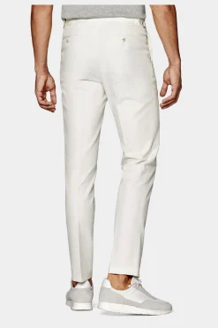 SUITSUPPLY Brescia Hose Off-White-Männlich Elegante Hosen
