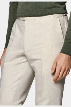 SUITSUPPLY Brescia Hose Sandfarben-Männlich Elegante Hosen