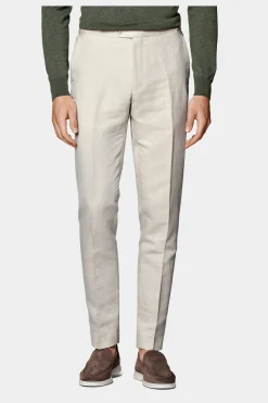 SUITSUPPLY Brescia Hose Sandfarben-Männlich Elegante Hosen