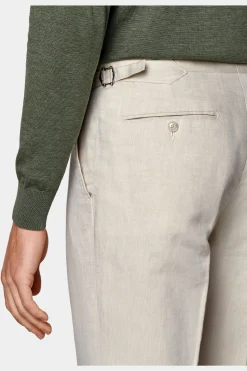 SUITSUPPLY Brescia Hose Sandfarben-Männlich Elegante Hosen
