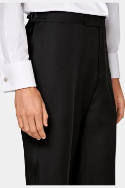 SUITSUPPLY Brescia Smoking Hose Schwarz-Männlich Smokinghosen