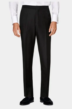 SUITSUPPLY Brescia Smoking Hose Schwarz-Männlich Smokinghosen