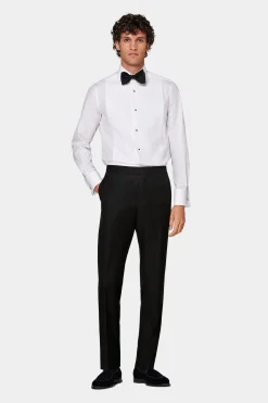 SUITSUPPLY Brescia Smoking Hose Schwarz-Männlich Smokinghosen