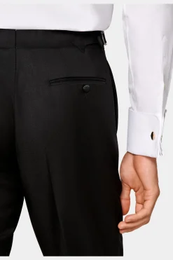 SUITSUPPLY Brescia Smoking Hose Schwarz-Männlich Smokinghosen