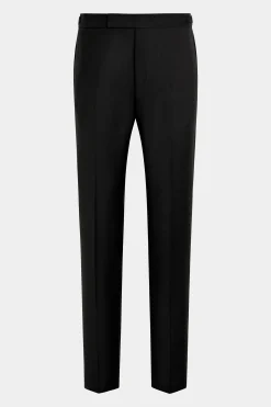 SUITSUPPLY Brescia Smoking Hose Schwarz-Männlich Smokinghosen