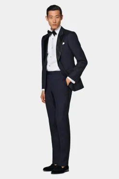 SUITSUPPLY Brescia Smokinghose Navy-Männlich Smokinghosen