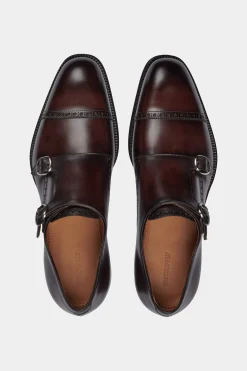 SUITSUPPLY Brogue Double Monk Strap Braun-Männlich Schnürschuhe & Monks