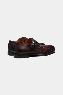 SUITSUPPLY Brogue Double Monk Strap Braun-Männlich Schnürschuhe & Monks