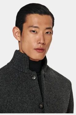 SUITSUPPLY Cardigan Dunkelgrau-Männlich Cardigans & Troyer