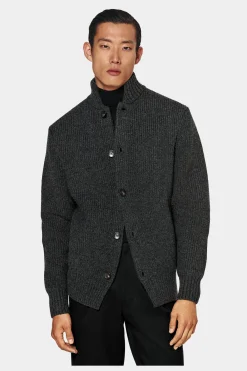 SUITSUPPLY Cardigan Dunkelgrau-Männlich Cardigans & Troyer