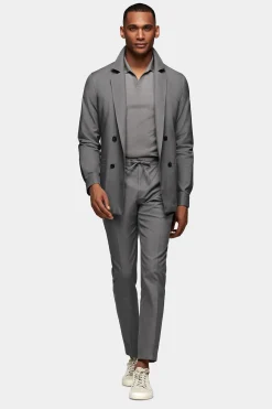 SUITSUPPLY Casual Anzug Mittelgrau-Männlich Casual Anzüge