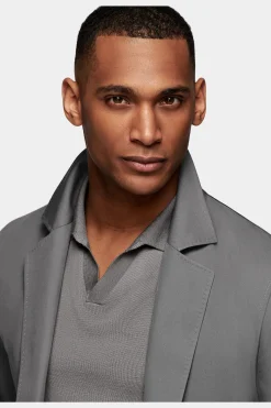 SUITSUPPLY Casual Anzug Mittelgrau-Männlich Casual Anzüge