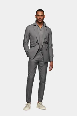 SUITSUPPLY Casual Anzug Mittelgrau-Männlich Casual Anzüge