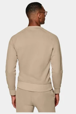 SUITSUPPLY Casual Set Hellbraun-Männlich Rundhals