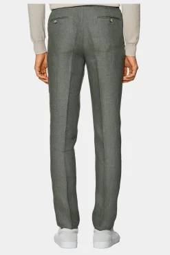SUITSUPPLY Casual Set Mittelgrün-Männlich Leinenanzüge
