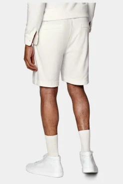 SUITSUPPLY Casual Set Poloshirt Langarm Weiß-Männlich Poloshirts