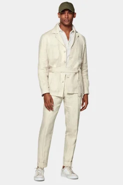SUITSUPPLY Casual Set Sand-Männlich Casual Anzüge