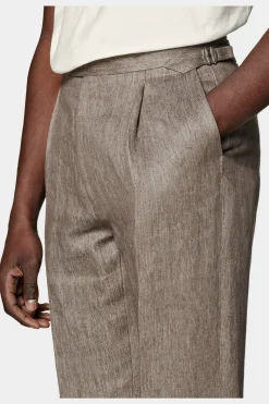 SUITSUPPLY Casual Set Taupe-Männlich Leinenanzüge