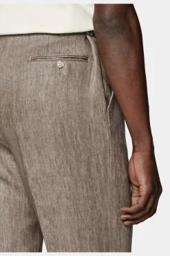 SUITSUPPLY Casual Set Taupe-Männlich Leinenanzüge