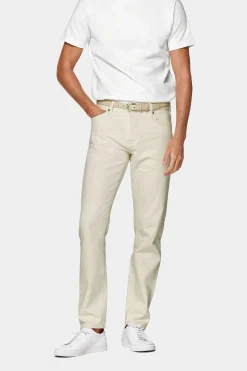 SUITSUPPLY Charles Jeans Off-White 5-Pocket-Männlich Jeans & Casual Hosen