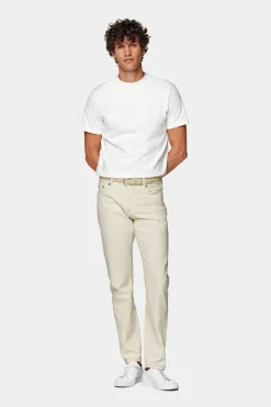 SUITSUPPLY Charles Jeans Off-White 5-Pocket-Männlich Jeans & Casual Hosen