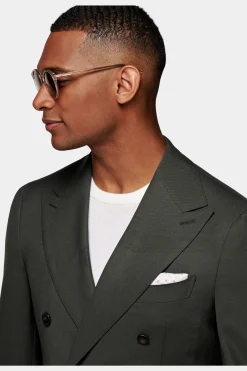 SUITSUPPLY Custom Made Anzug Dunkelgrün-Männlich Business Anzüge