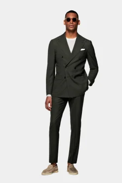 SUITSUPPLY Custom Made Anzug Dunkelgrün-Männlich Business Anzüge