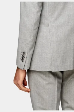 SUITSUPPLY Custom Made Anzug Hellgrau-Männlich Business Anzüge