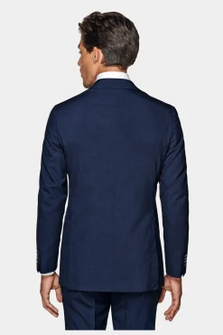 SUITSUPPLY Custom Made Anzug Mittelblau-Männlich Business Anzüge