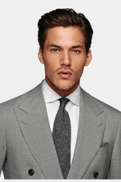 SUITSUPPLY Custom Made Anzug Mittelgrau-Männlich Business Anzüge