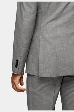 SUITSUPPLY Custom Made Anzug Mittelgrau-Männlich Business Anzüge