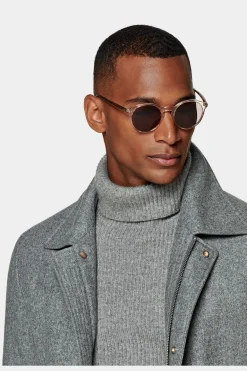 SUITSUPPLY Daunen-Fieldjacket Hellgrau-Männlich Casual Jacken