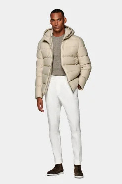 SUITSUPPLY Daunenjacke Hellbraun-Männlich Casual Jacken