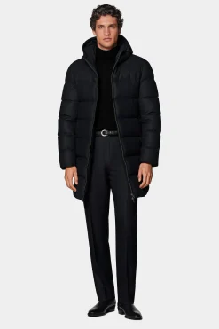 SUITSUPPLY Daunenjacke Lang Navy-Männlich Casual Jacken