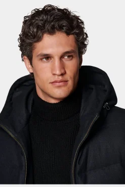 SUITSUPPLY Daunenjacke Lang Navy-Männlich Casual Jacken