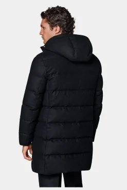 SUITSUPPLY Daunenjacke Lang Navy-Männlich Casual Jacken