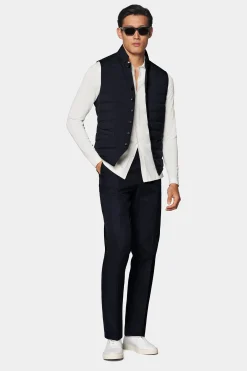 SUITSUPPLY Daunenweste Navy-Männlich Bestseller-Mäntel