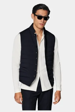 SUITSUPPLY Daunenweste Navy-Männlich Bestseller-Mäntel