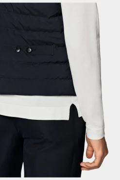 SUITSUPPLY Daunenweste Navy-Männlich Bestseller-Mäntel