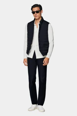 SUITSUPPLY Daunenweste Navy-Männlich Bestseller-Mäntel