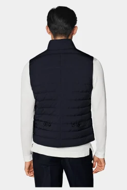 SUITSUPPLY Daunenweste Navy-Männlich Bestseller-Mäntel