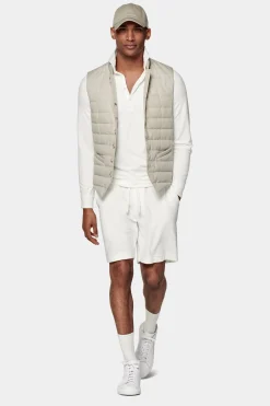 SUITSUPPLY Daunenweste Sand-Männlich Westen