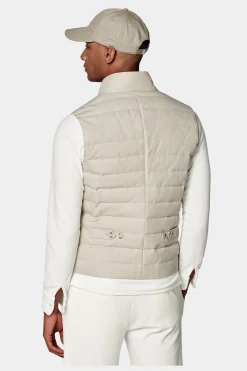 SUITSUPPLY Daunenweste Sand-Männlich Westen