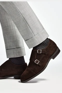 SUITSUPPLY Double Monk Strap Dunkelbraun-Männlich Schnürschuhe & Monks