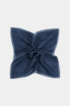 SUITSUPPLY Einstecktuch Blau-Männlich Einstecktücher