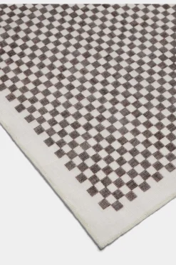 SUITSUPPLY Einstecktuch Braun Karomuster-Männlich Einstecktücher