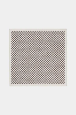 SUITSUPPLY Einstecktuch Braun Karomuster-Männlich Einstecktücher