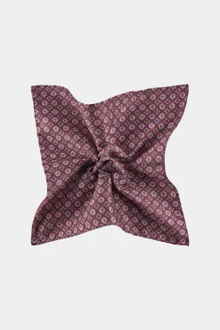 SUITSUPPLY Einstecktuch Dunkelrot Doppelseitig-Männlich Einstecktücher