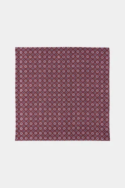 SUITSUPPLY Einstecktuch Dunkelrot Doppelseitig-Männlich Einstecktücher
