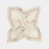 SUITSUPPLY Einstecktuch Gerahmt Off-White-Männlich Einstecktücher